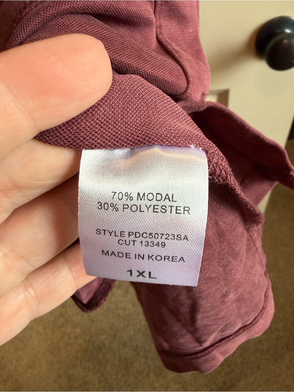 Button-Front Short Sleeve Shirt Dress in Dusty Rose - Picture 3 of 5